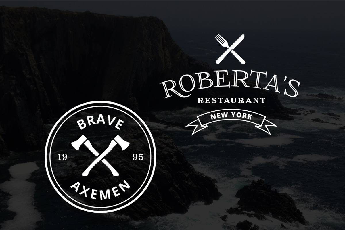 5 Vintage Logos, a Branding & Logo Template by DesignLux (Photo 4 of 5)