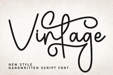 Vintage | Script Font