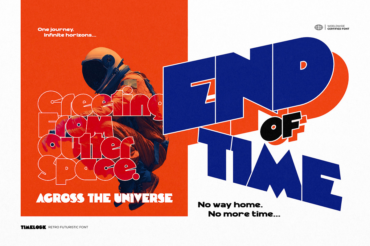 Timelock - Retro Futuristic Font, a Symbol Font by ikiiko (Photo 4 of 7)