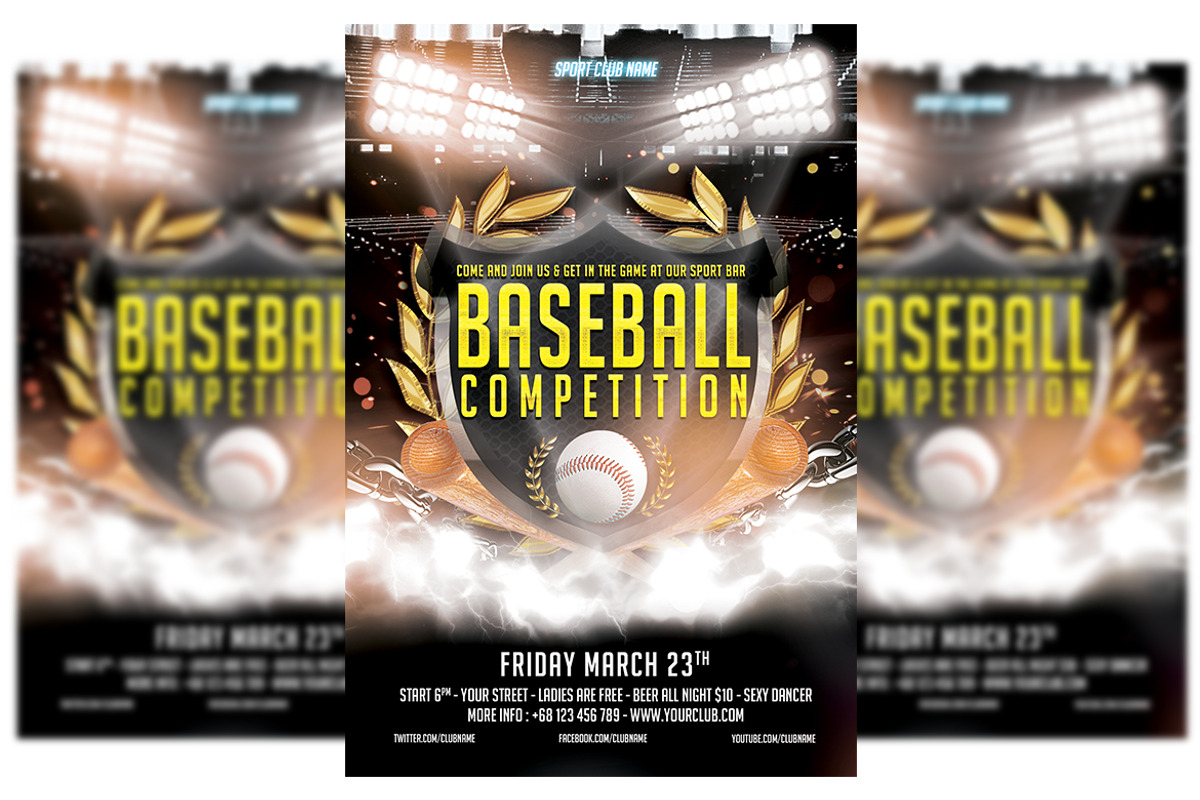 Sport Bundle - 5 in 1, a Flyer Template by imadeDesign (Photo 3 of 5)
