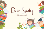 Dear Sunday Creative Font, a Sans Serif Font by Haws.std (Thumbnail 1 of 6)