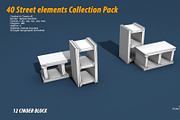 40 Street elements Collection Pack, an Architecture 3D Model by multimedia4ds (Thumbnail 25 of 70)