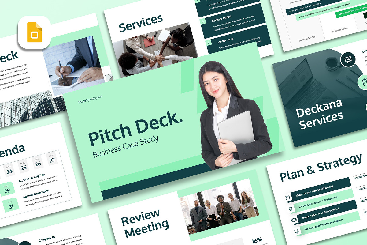 DECKANA - Pitch Deck Google Slides, a Presentation Template by rgbryand (Photo 1 of 5)