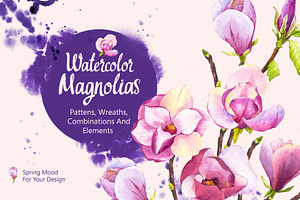 Repeating patterns with magnolias