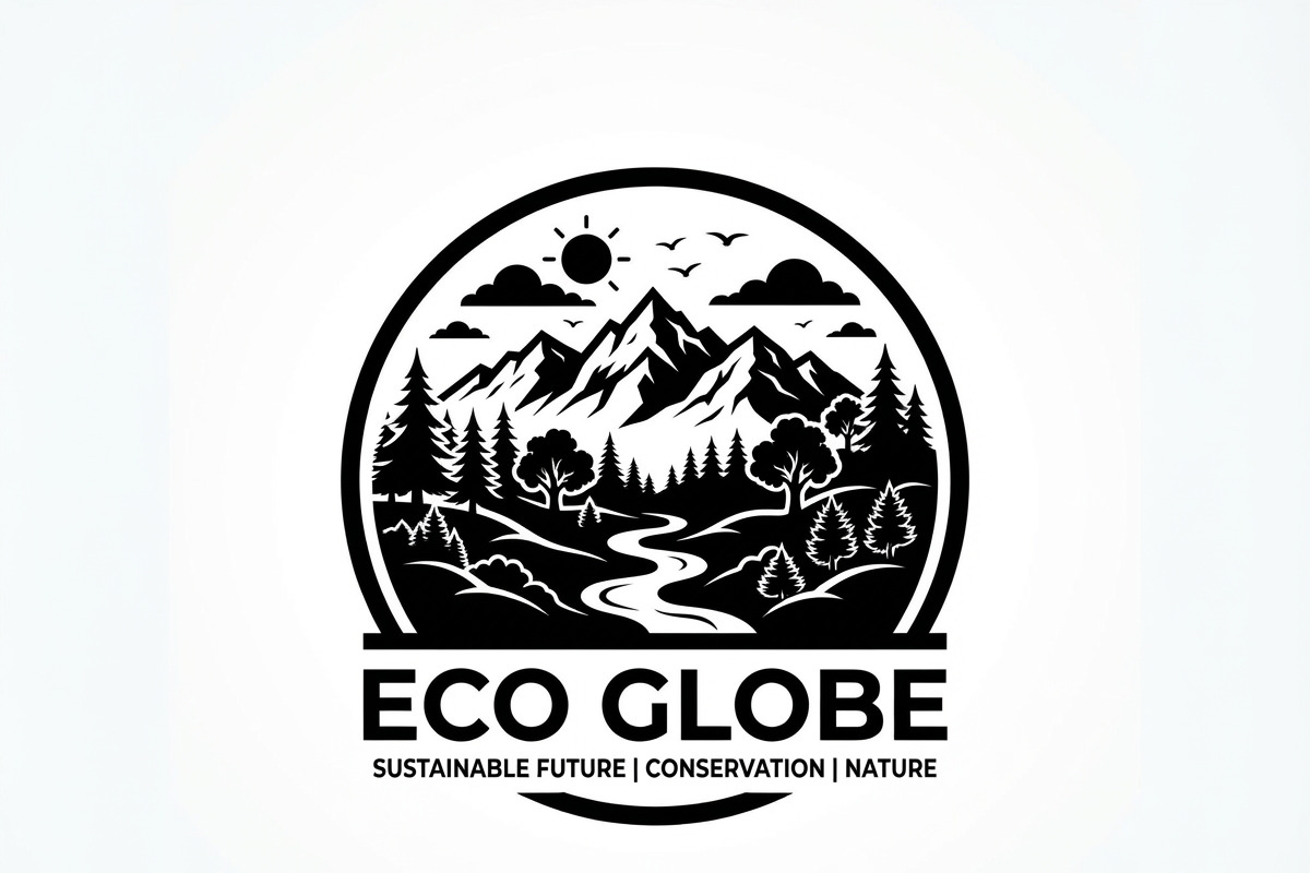 60 Eco Globe Landscape Silhouette, a Technology Illustration by Amazin_art (Photo 28 of 29)