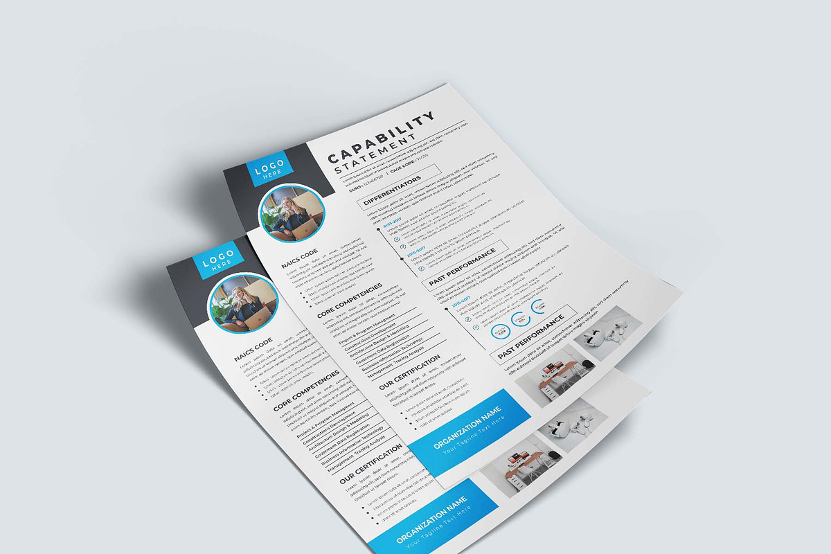 Capability Statement | Word & Indd, a Flyer Template by design_hut