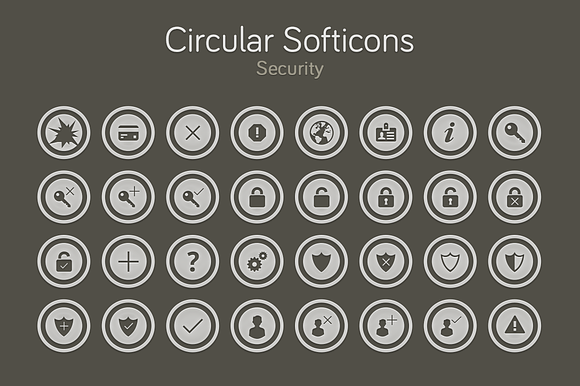 Circular Softicons Security