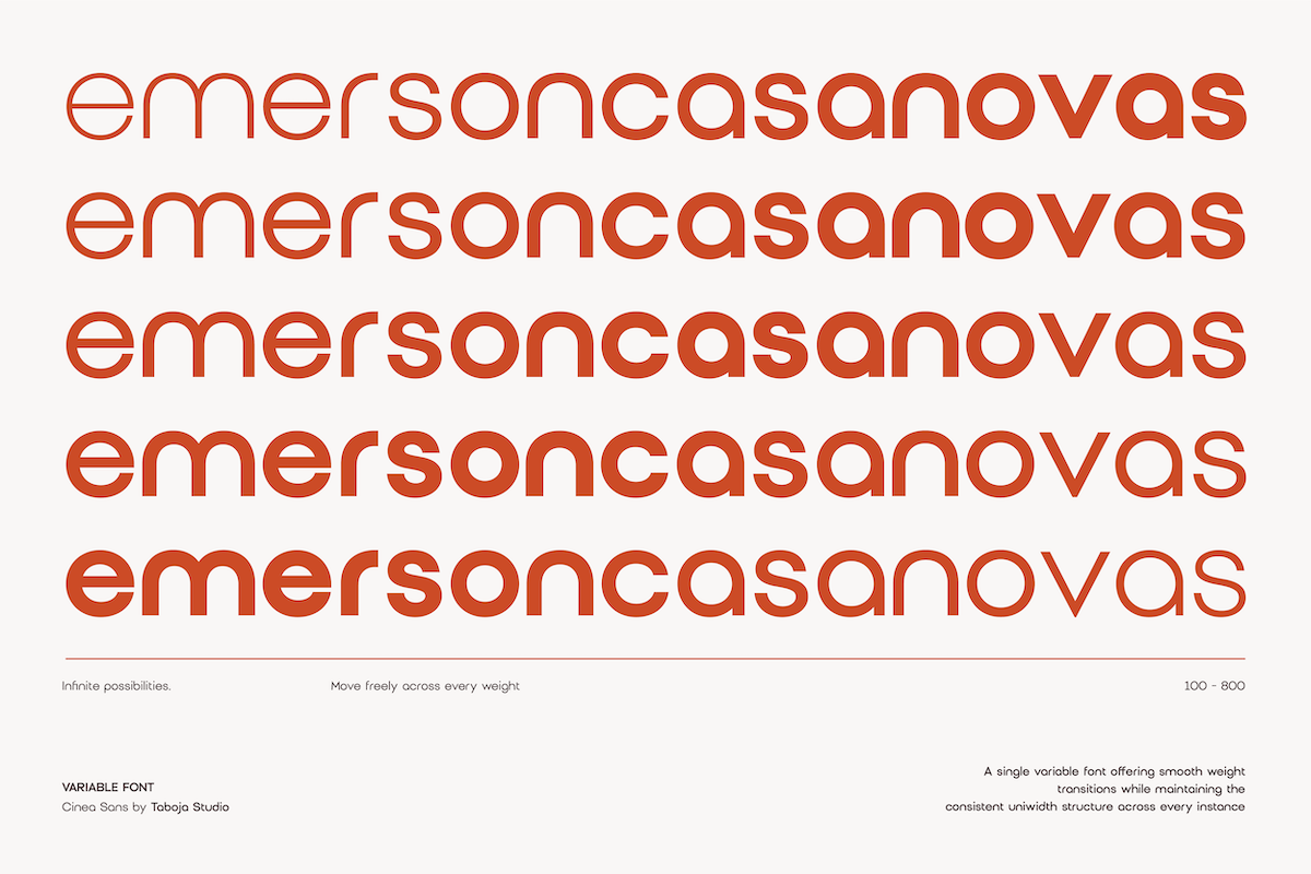 TBJ Cinea Sans Uniwidth Geometric, a Sans Serif Font by Taboja Studio (Photo 6 of 16)