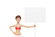 35 Promo Mock-Ups w/ Swimsuit Jenny, an iPad Mockup by Oleg Ribar (Thumbnail 10 of 30)