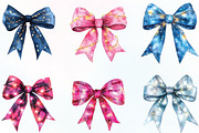 Christmas Light Coquette Bow PNG, an Illustration by CraftArtStudio (Thumbnail 3 of 6)