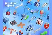 Medical 3D Icons, an Object 3D Model by Rakata Studio (Thumbnail 5 of 7)