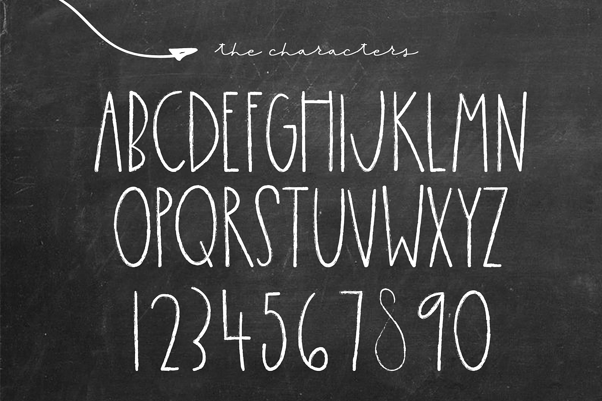Chalkful - A Handmade Chalk Font preview 8