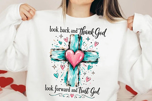 Christian Cross Sublimation Design, a Seasonal Illustration by DreamCafeArt