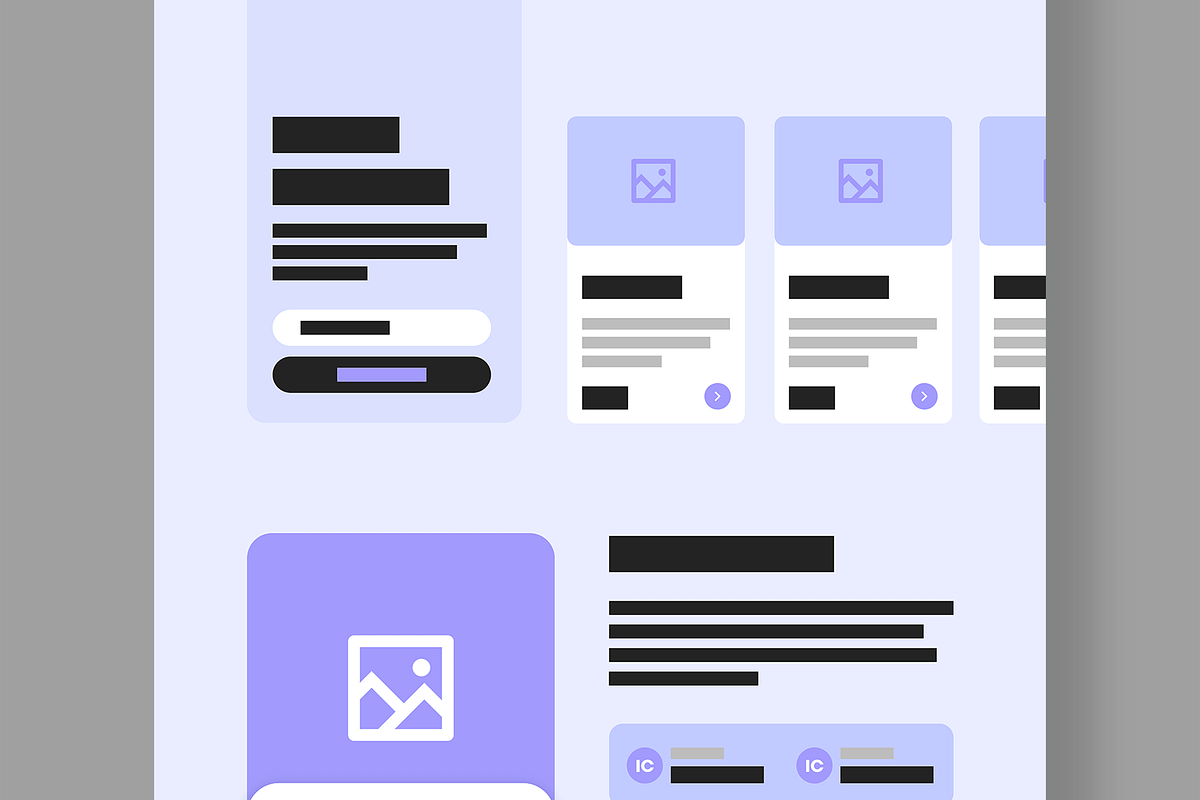 Landing Page Wireframe Template, a Landing Page Template by MightyDesign (Photo 4 of 9)