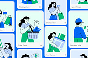 Shopping Illustration Art, a Person Illustration by Vectors Market (Thumbnail 6 of 9)