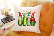 Funny Christmas Pickles PNG, an Illustration by Sublimation Artist (Thumbnail 9 of 9)