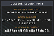 College Illusion Display Typeface, a Font by GlitzyGrapix (Thumbnail 13 of 13)