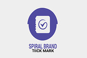 Spiral Tick Mark Logo (Four in One), a Branding & Logo Template by erikadesign (Thumbnail 4 of 5)