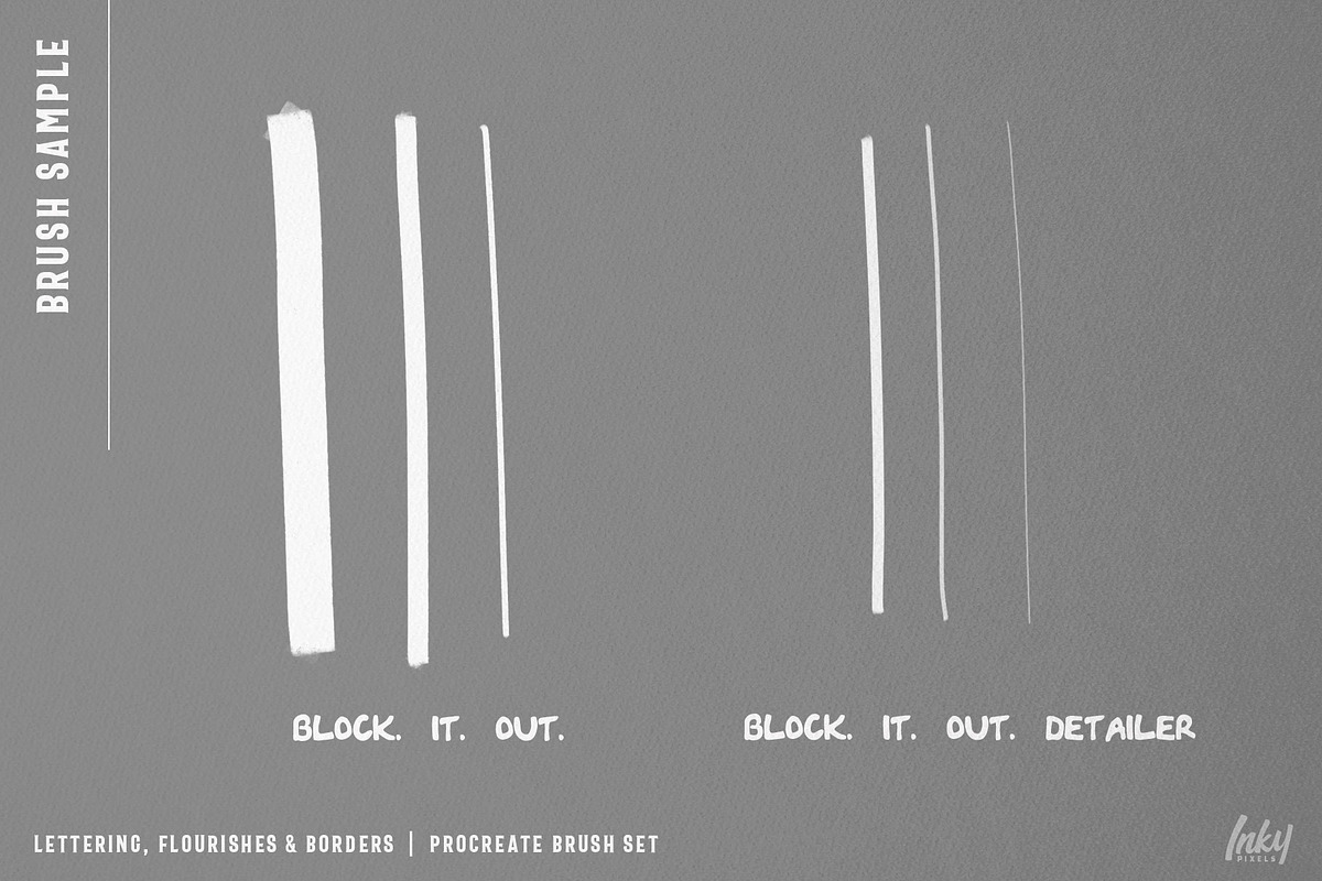 Flourish & Border Procreate Brushes, a Brush Add-On by Inky Pixels (Photo 9 of 11)