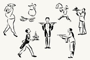 Restaurant Staff Vector Bundle, a Person Illustration by Little Gremlin (Thumbnail 3 of 8)