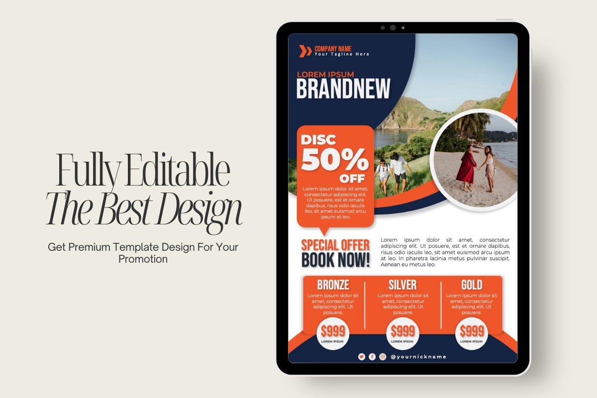 Brand New Flyer Template, a Flyer Template by ResumeFabs (Photo 3 of 3)