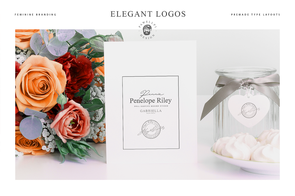 50 Elegant Premade Logo Templates, a Branding & Logo Template by pawellpi (Photo 25 of 26)