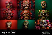 Day of the Dead. 53 images, a Seasonal Illustration by Handmadefont (Thumbnail 4 of 12)