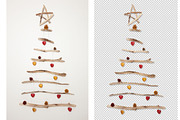Driftwood Christmas tree, an Object Graphic by Ernesto Solla (Thumbnail 1 of 2)