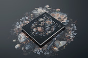 Dark Floral Luxury Wallpaper, a Wallpaper Graphic by paper aesthetic (Thumbnail 2 of 9)