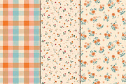 Cute Little Flowers Pattern Set, an Illustration by Libby Wishes (Thumbnail 3 of 3)