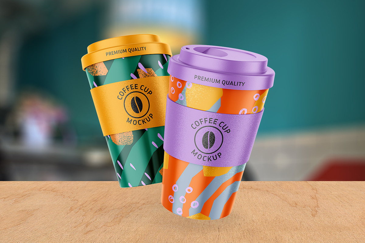 Reusable Coffee Cups Mockup, a Cups & Container Mockup by ShooShooShop (Photo 5 of 5)