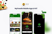 MyFoodie Mobile App UI Kit Design, an UI Kit Template by DesignBox (Thumbnail 1 of 2)