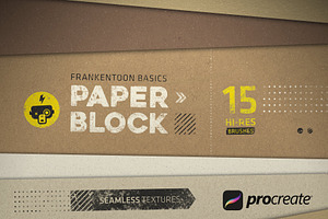 Paper Block Procreate Brush Pack