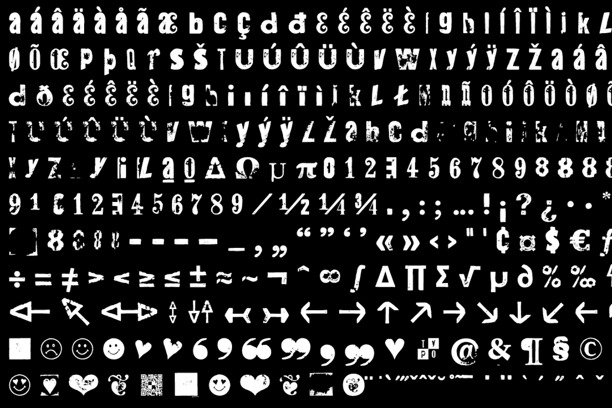 FONT | Hand Stamp Wood, a Sans Serif Font by Typo Graphic Design (Photo 7 of 7)