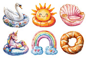 Pool Floaties Clipart, an Illustration by Daily.Designs (Thumbnail 3 of 5)