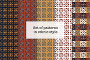 Set of patterns in ethnic style, a Pattern Graphic by Lyolya Profitrolya (Thumbnail 1 of 6)