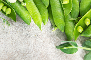 Fresh green peas arriving from organic harvest, a Food & Drink Photo by Olena Rudo