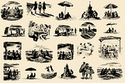 Vintage Coastal Travel Illustrations, an Object Illustration by Nocturnal Wolf (Thumbnail 15 of 27)