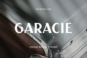 Garacie Vintage Modern Typeface, a Sans Serif Font by Yukita Creative