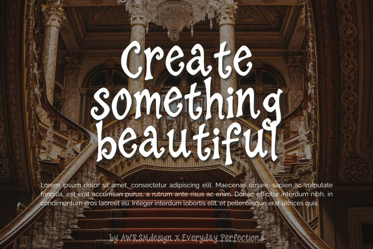 Luventa | A Fantasy Display Font, a Handwritten Font by Everyday Perfection (Photo 5 of 5)