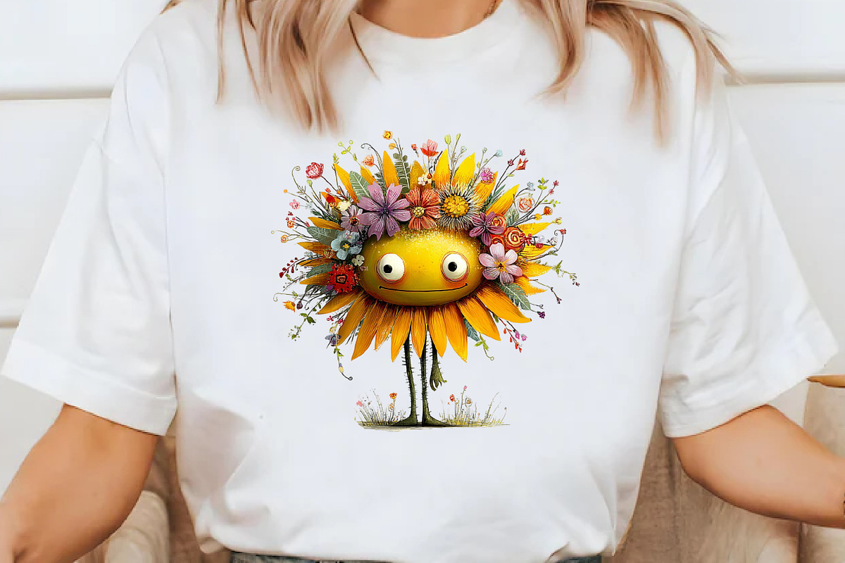 Whimsical sunflower Clipart, an Illustration by Designworld (Photo 6 of 8)