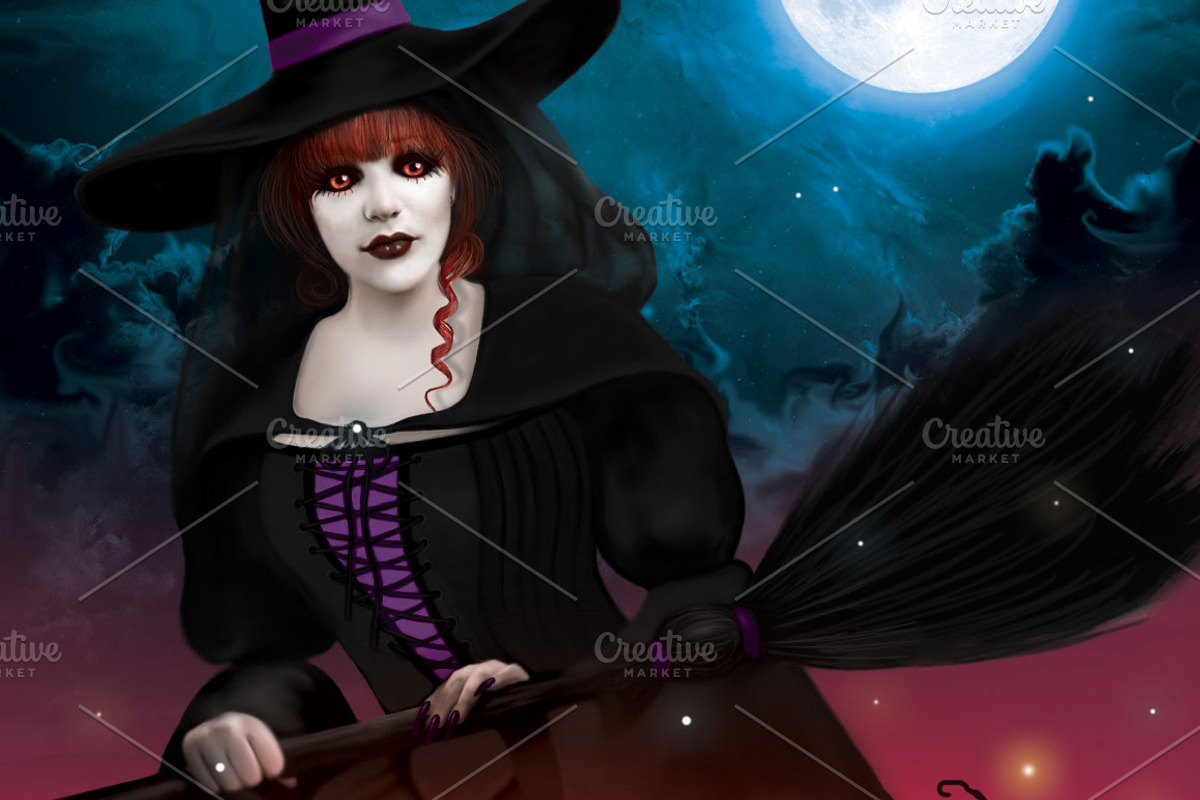 Halloween Witches Party Flyer, a Flyer Template by Ade Concept (Photo 5 of 5)