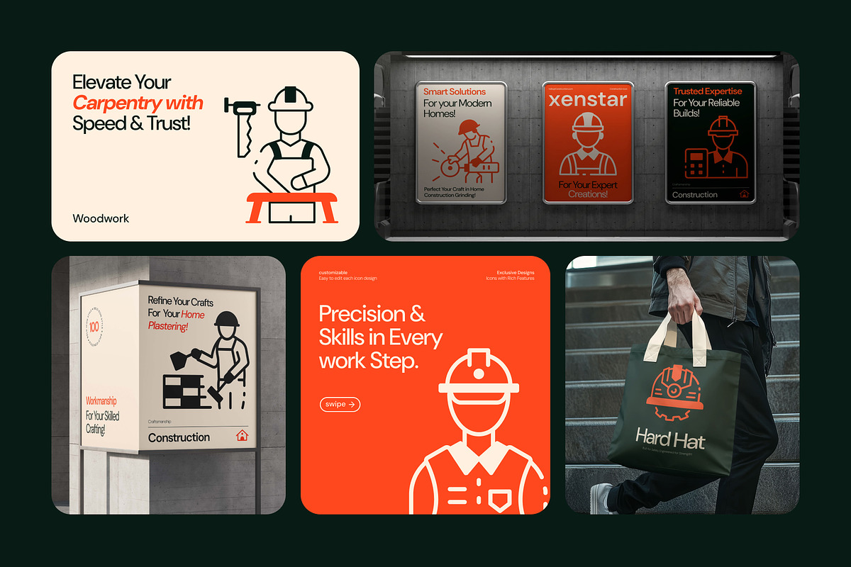 Construction Icon Collection, a Solid Icon by Vectors Market (Photo 3 of 8)