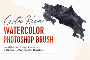 Costa Rica Watercolor PS Brush