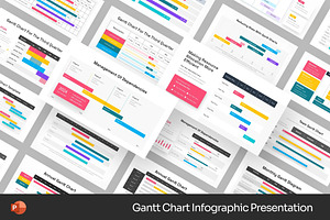 Gantt Chart Infographic Powerpoint, a Presentation Template by Fit-tee