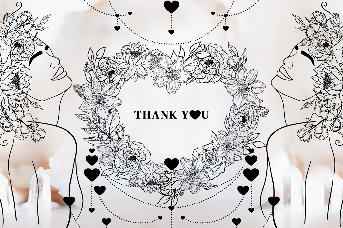 Abstract Women. Flowers. Hearts., a Texture Illustration by Diana Kovach (Photo 11 of 11)