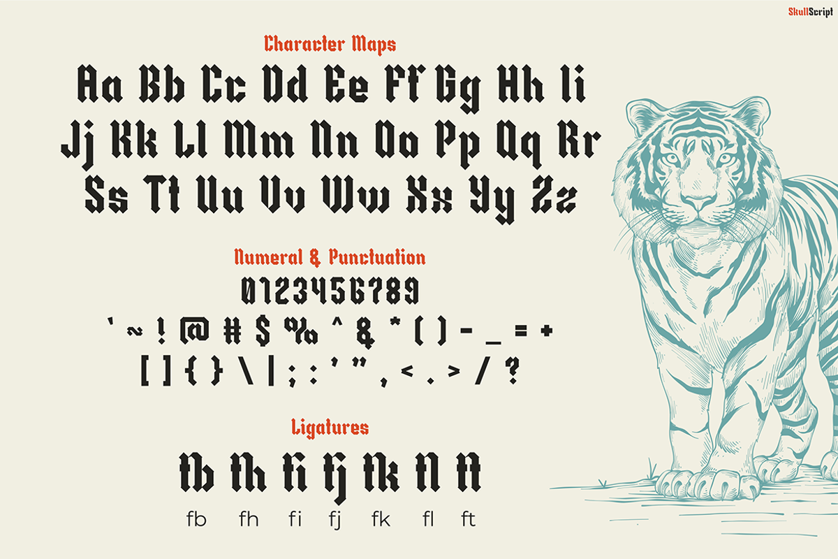Skullscript, a Font by Pinisi ART (Photo 2 of 10)