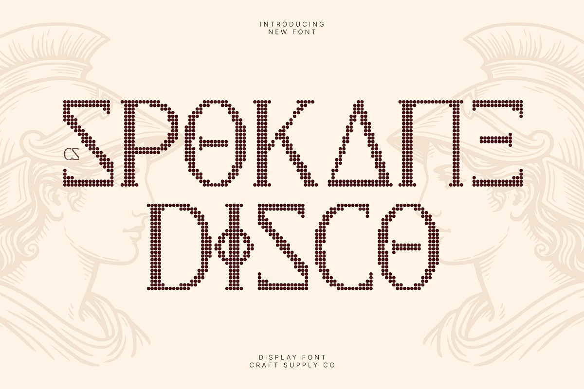 CS Spokane Disco, a Serif Font by Craft Supply Co. (Photo 1 of 8)