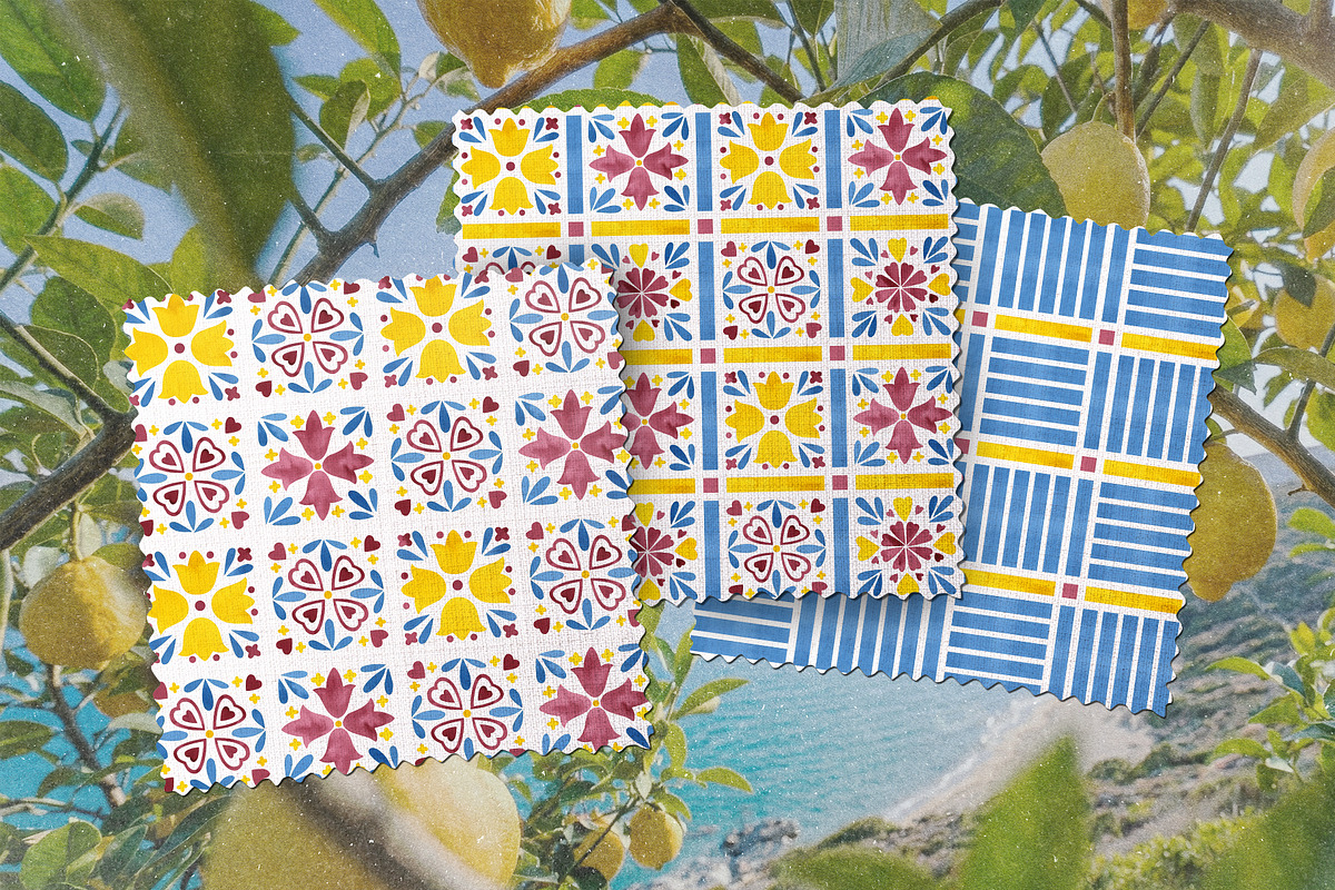 Mediterranean Azuléjo Watercolor, a Decorative Illustration by YarovaArt (Photo 6 of 15)