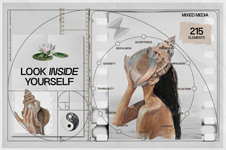 Look inside yourself. Mixed Media, an Object Graphic by Purple